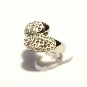 New stainless steel‎ cz women ring size 8